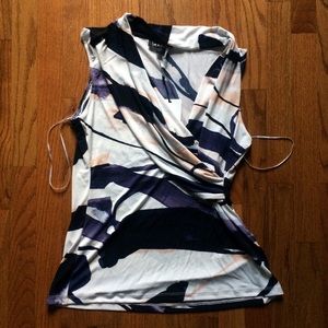 NWT DKNY Faux Wrap Top